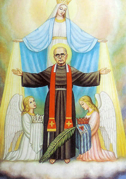 St-Maximilian-Kolbe-and-the-Two-Crowns