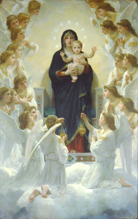virgin with angels