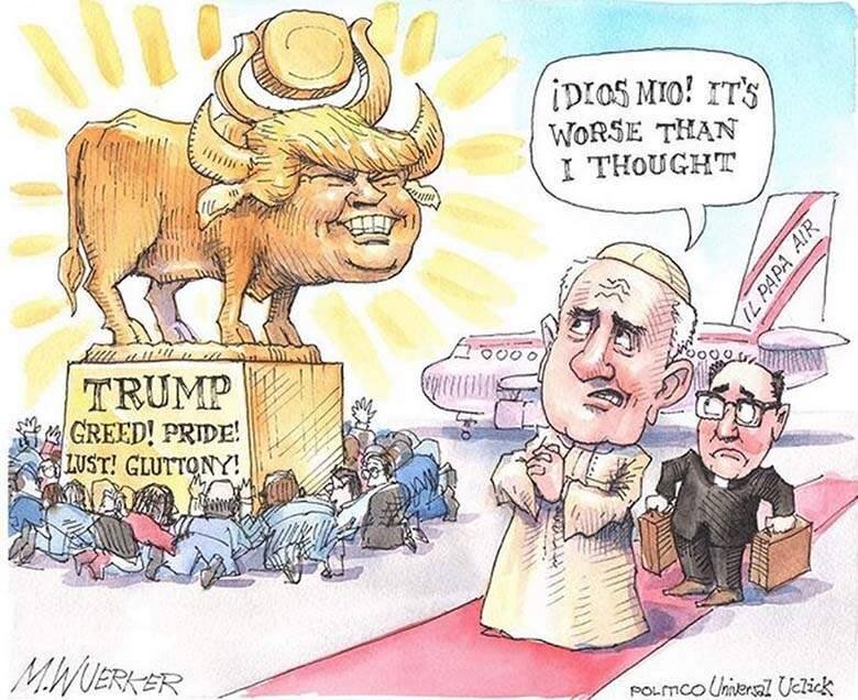 Trump Pope Francis