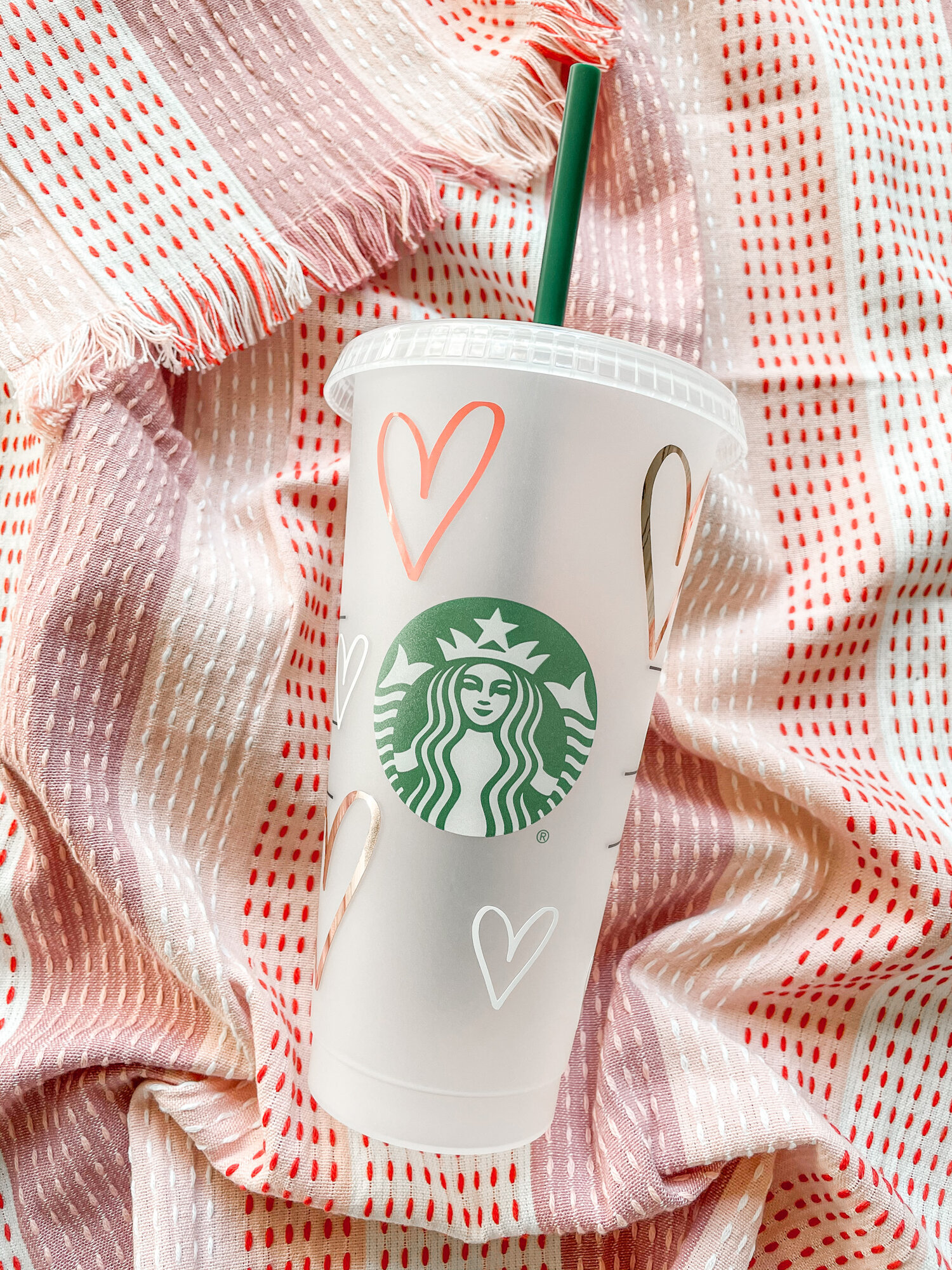 DIY Personalized Starbucks Cup Wrap  How To Layer A Vinyl Decal Wrap 