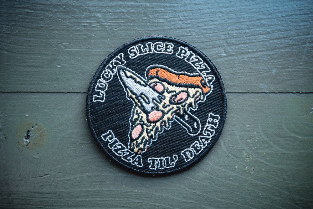 Pizza 'til Death Embroidered Patch