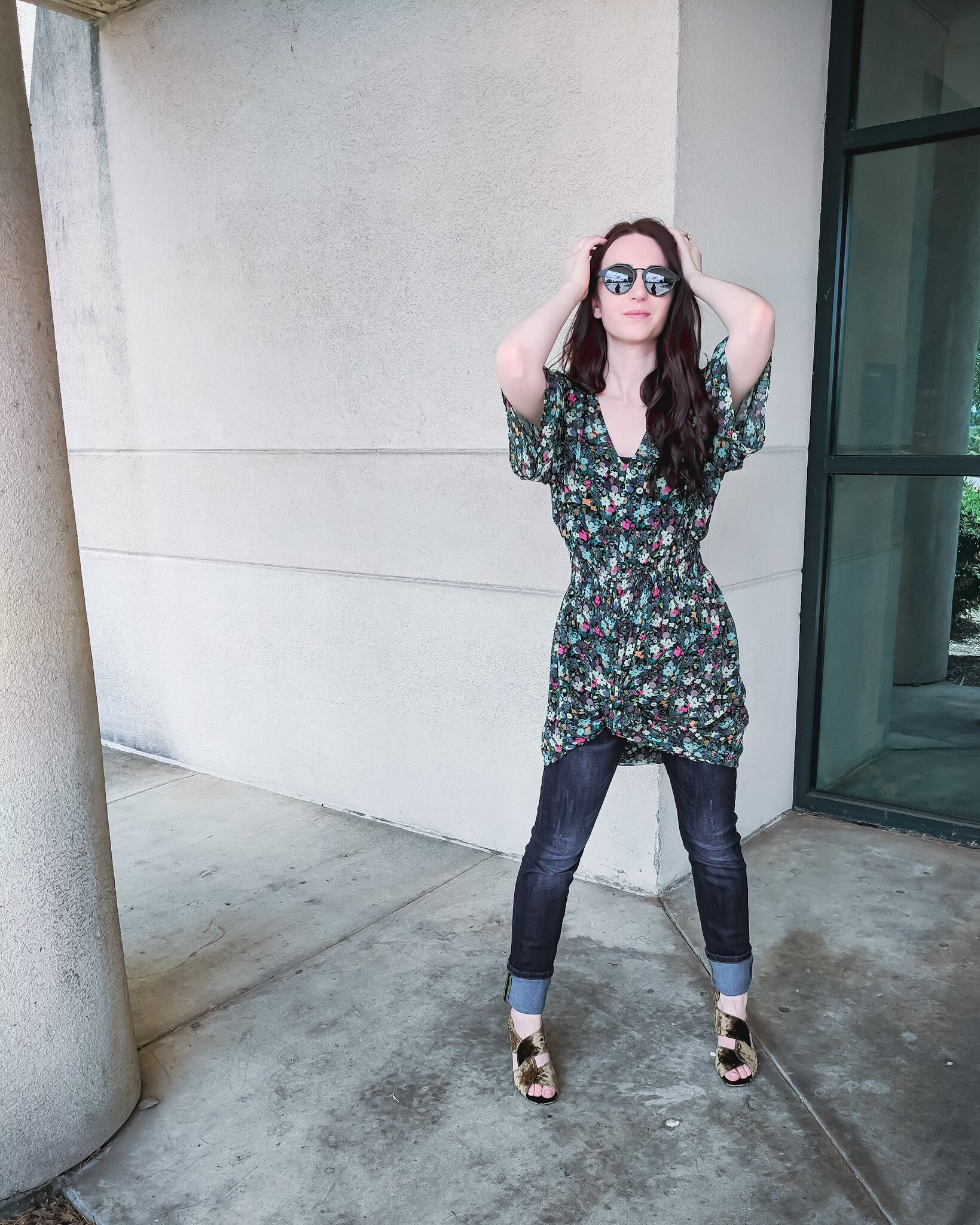 How to style your floral dress into fall
