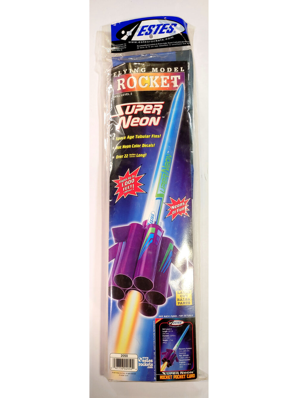 Estes 2050 Super Neon Flying Model Rocket Kit 