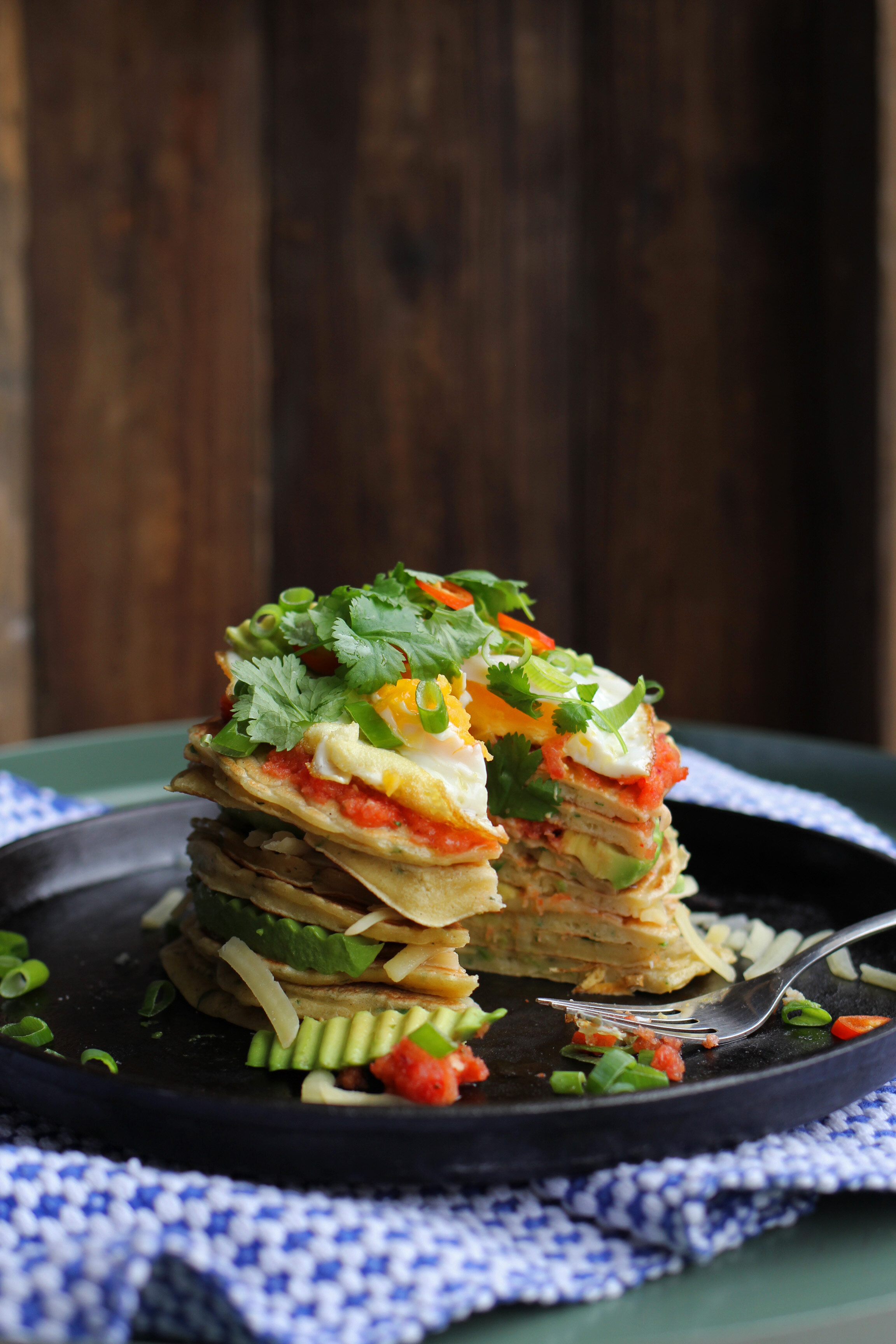 Mexican Breakfast Pancakes | The Mother Cooker