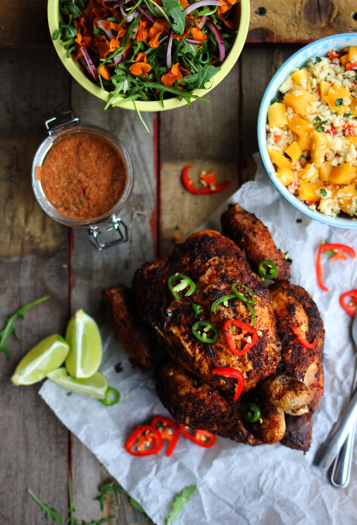 Spicy Chicken & Sides | The Mother Cooker
