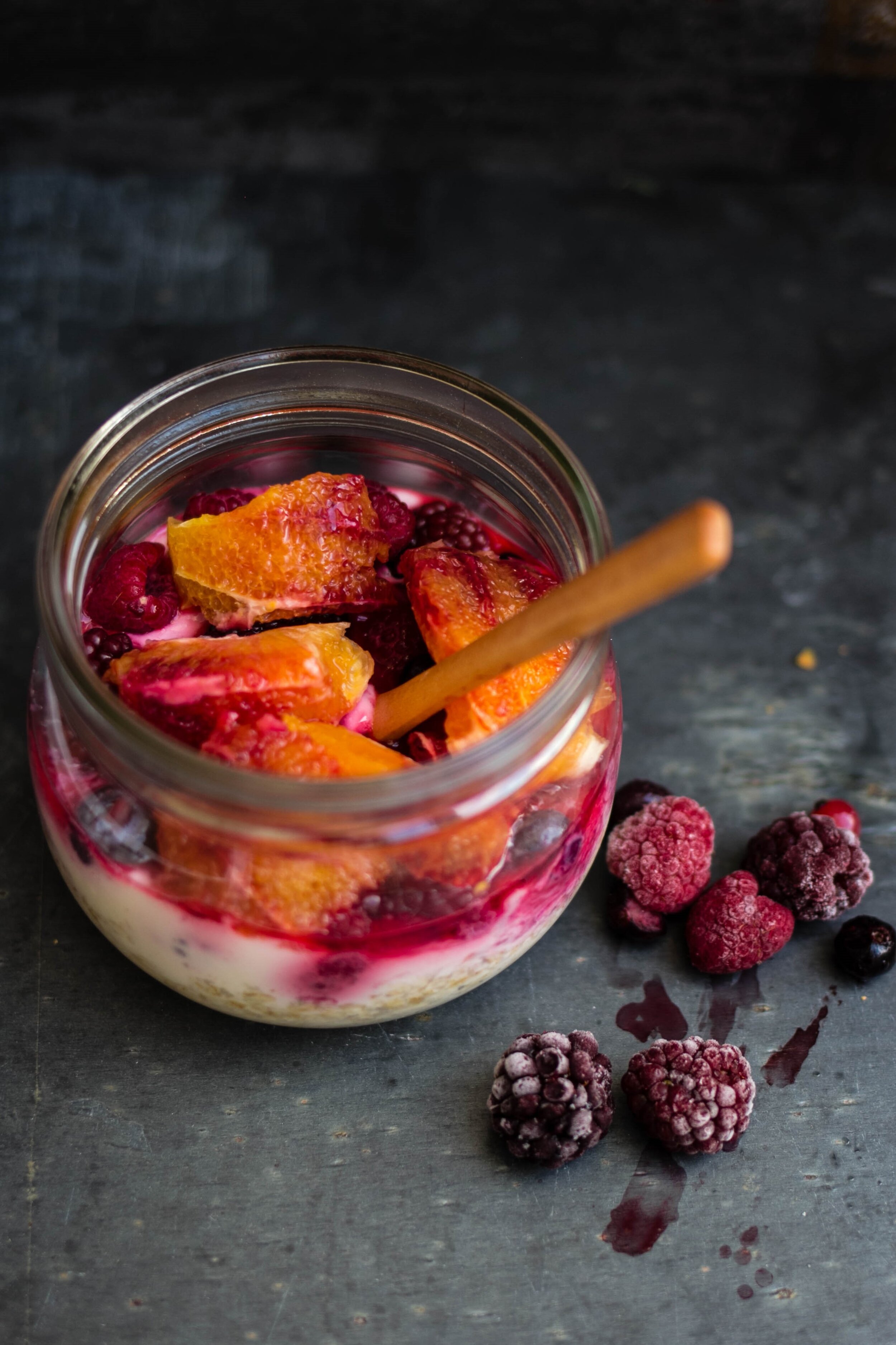 Blood Orange & Raspberry Overnight Oats | The Mother Cooker