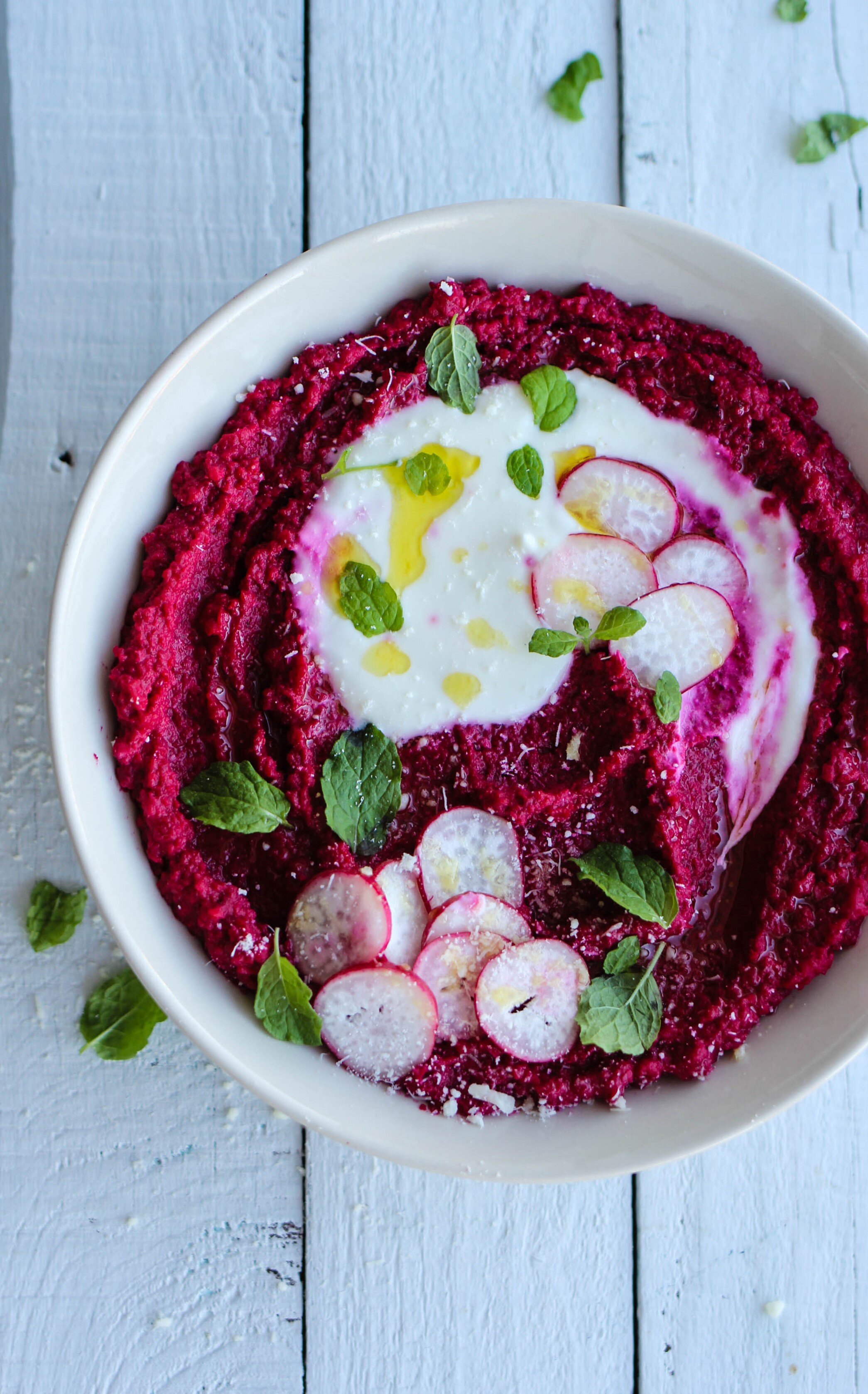 Roasted Beetroot Hummus | The Mother Cooker