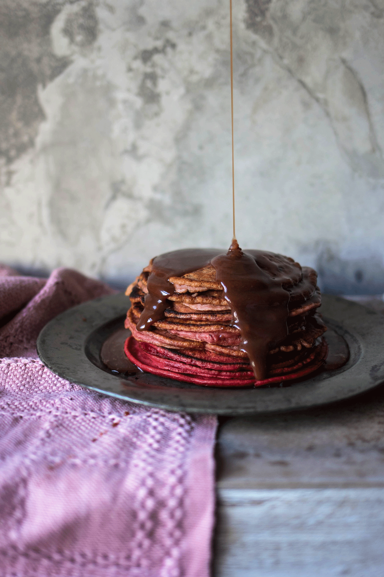 Ombré Red Velvet Pancakes | The Mother Cooker