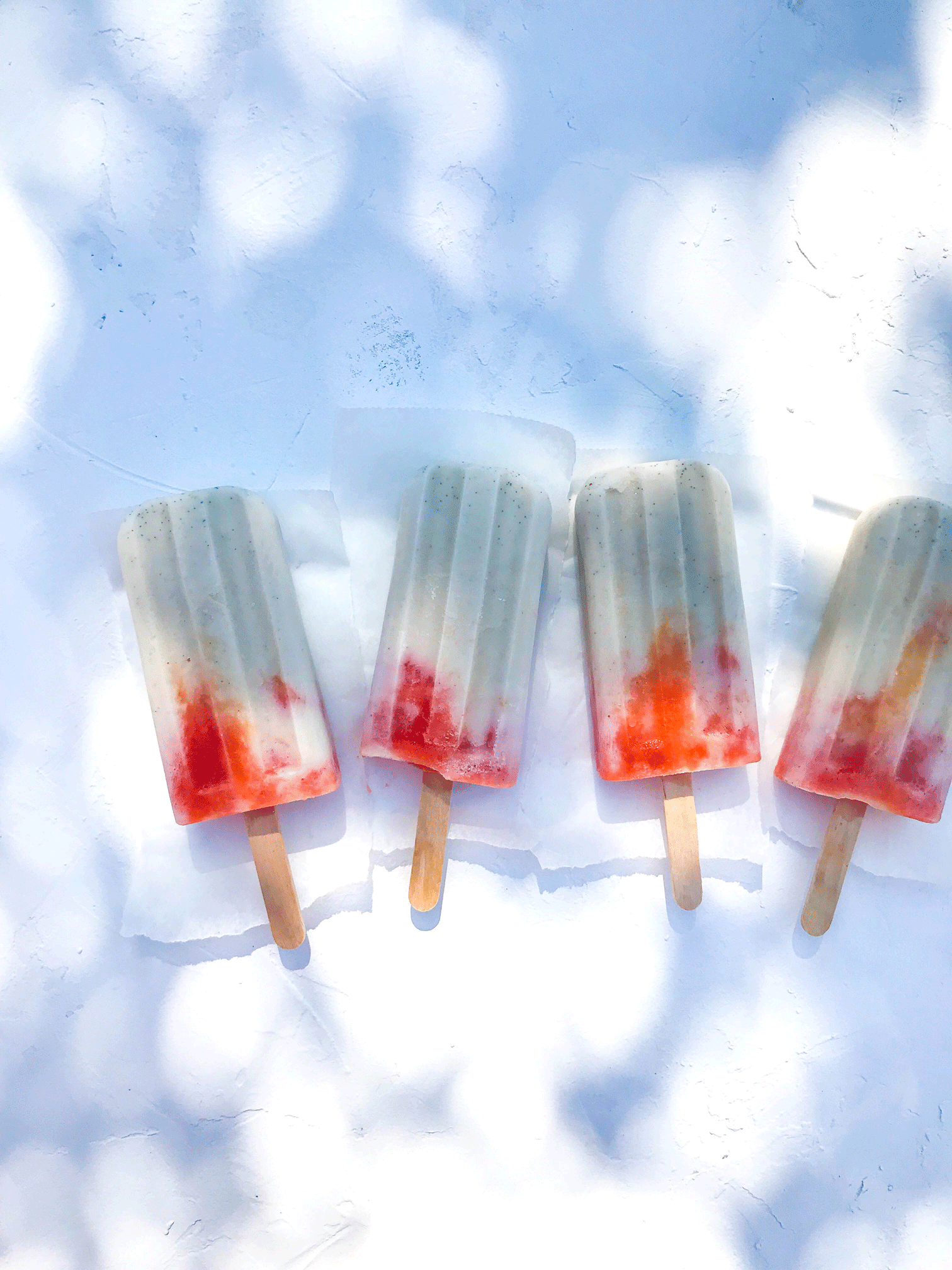 Roasted Peach and Vanilla Ice Lollies | The Mother Cooker