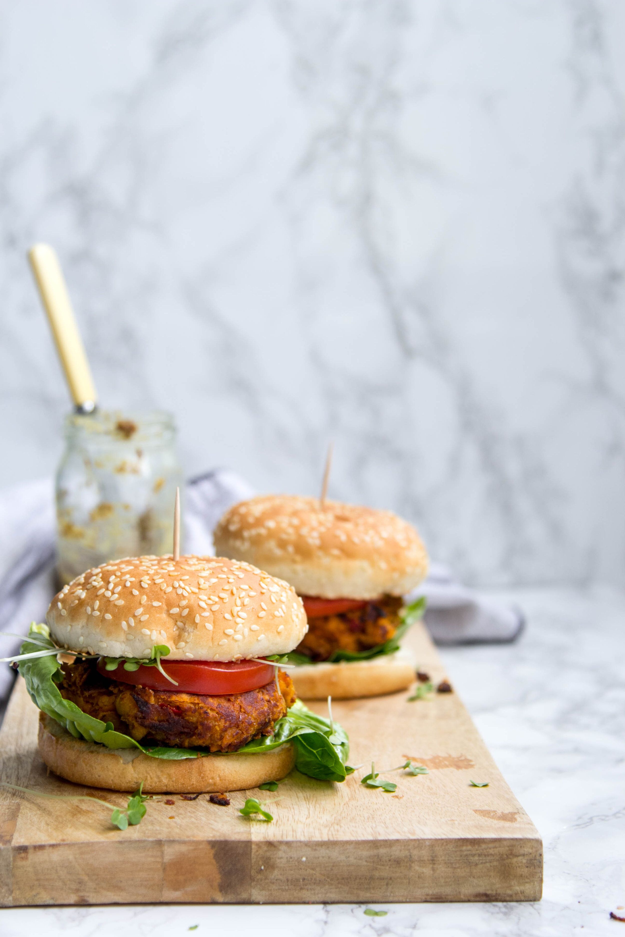 Sweet Potato and Chickpea Burger | The Mother Cooker