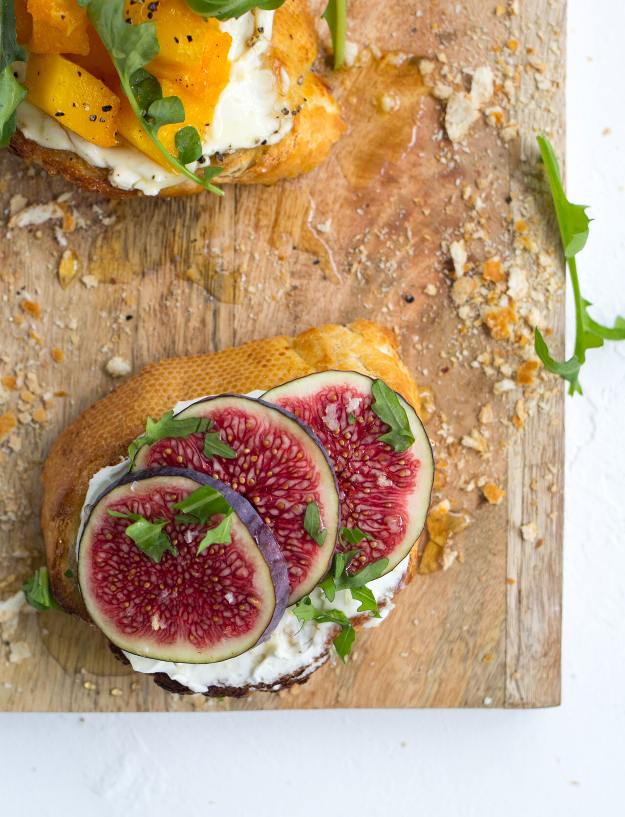 Figs with Ricotta & Honey on Toast | The Mother Cooker
