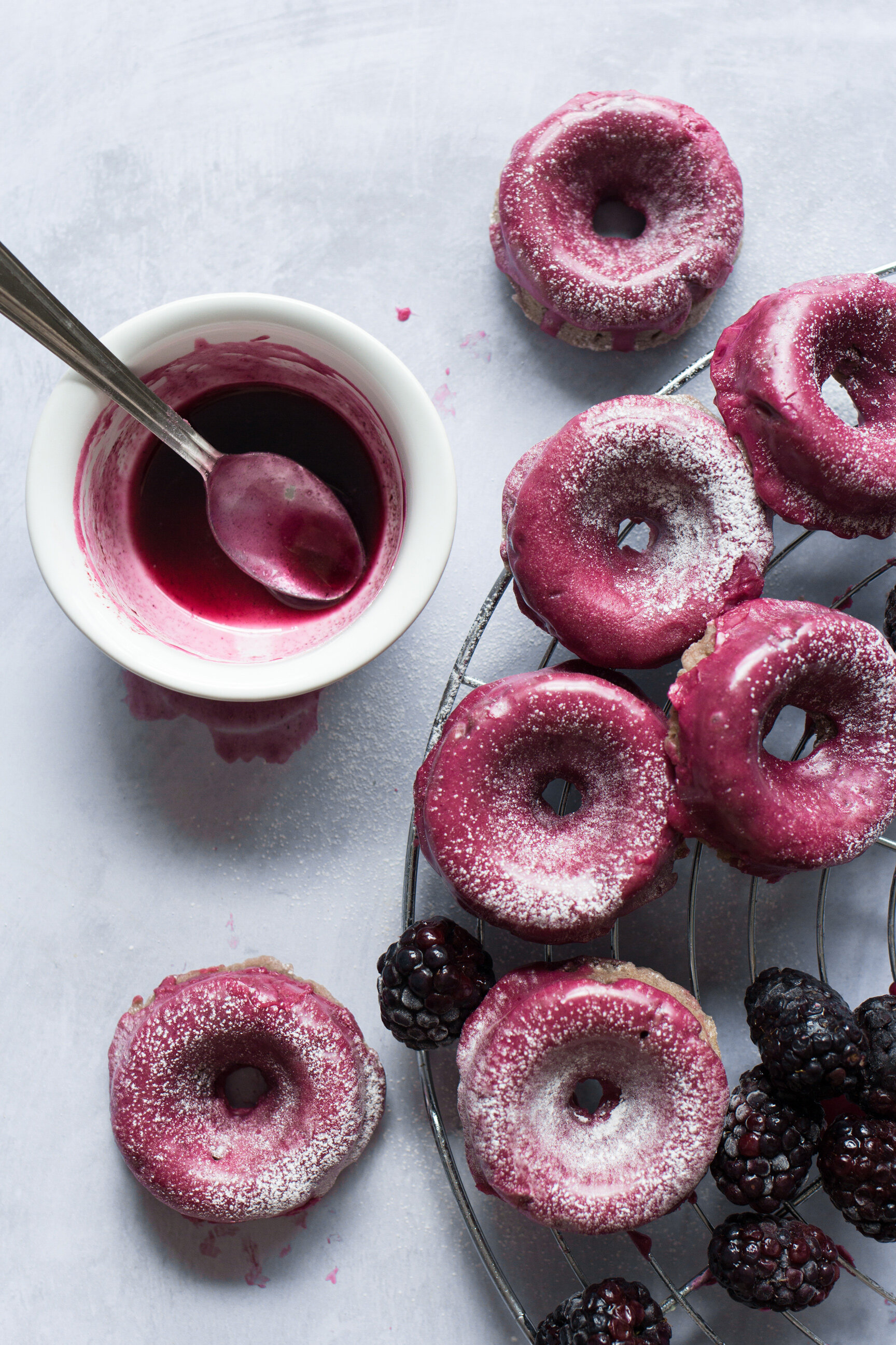 Spiced Blackberry Doughnuts | The Mother Cooker