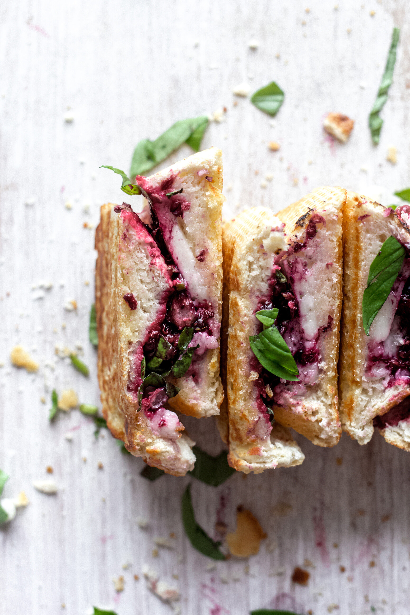 Blackberry & Basil Grilled Cheese | The Mother Cooker