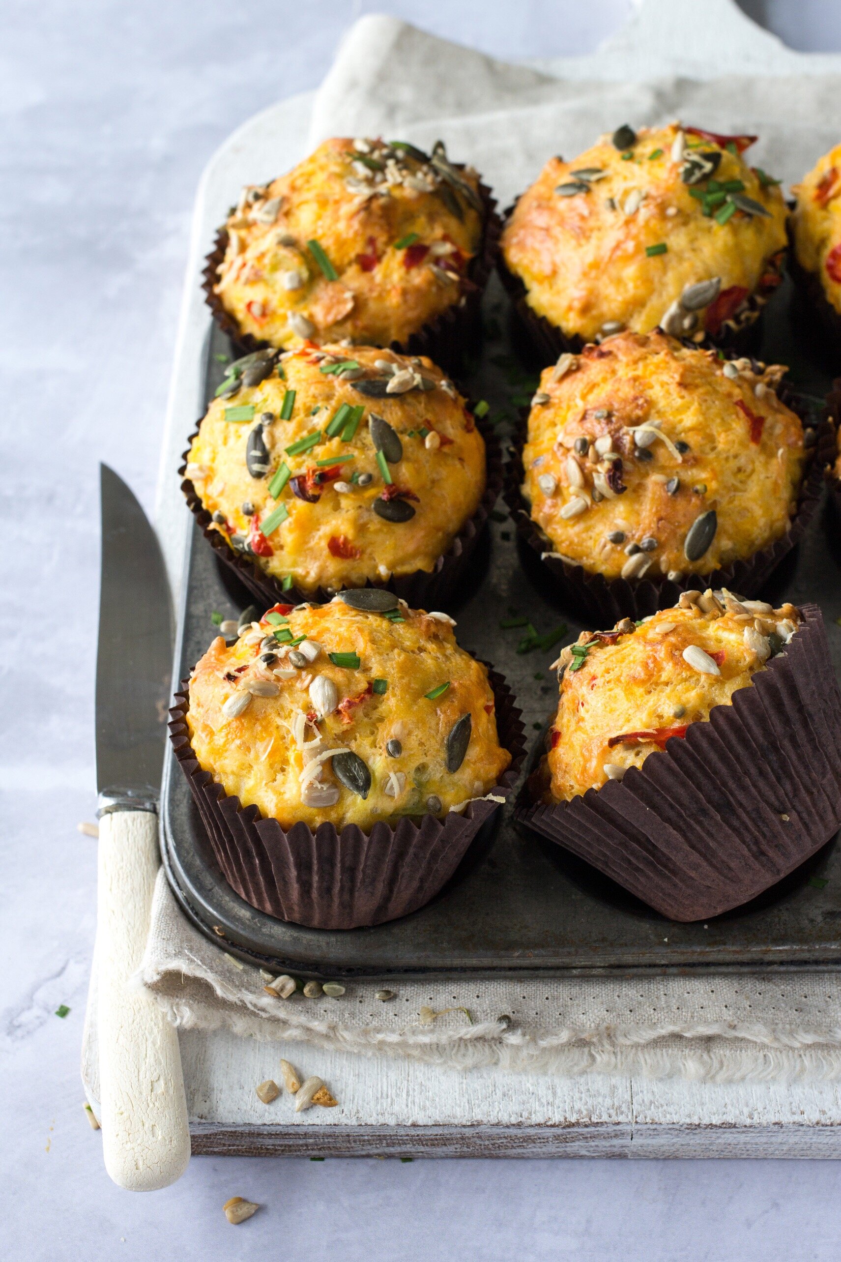 Seeded Squash and Parmesan Muffins | The Mother Cooker