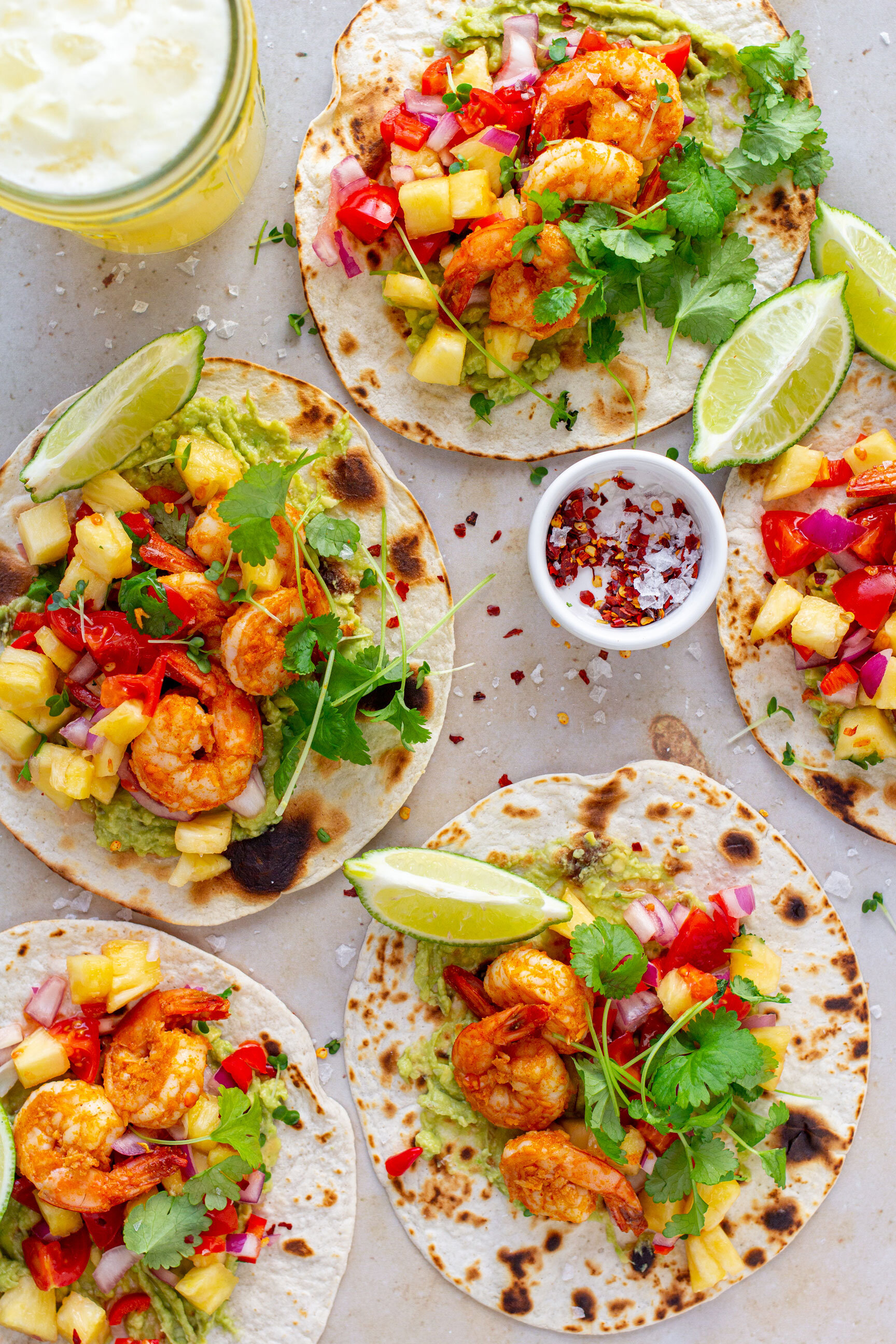 Prawn Tacos with Pineapple Salsa | The Mother Cooker