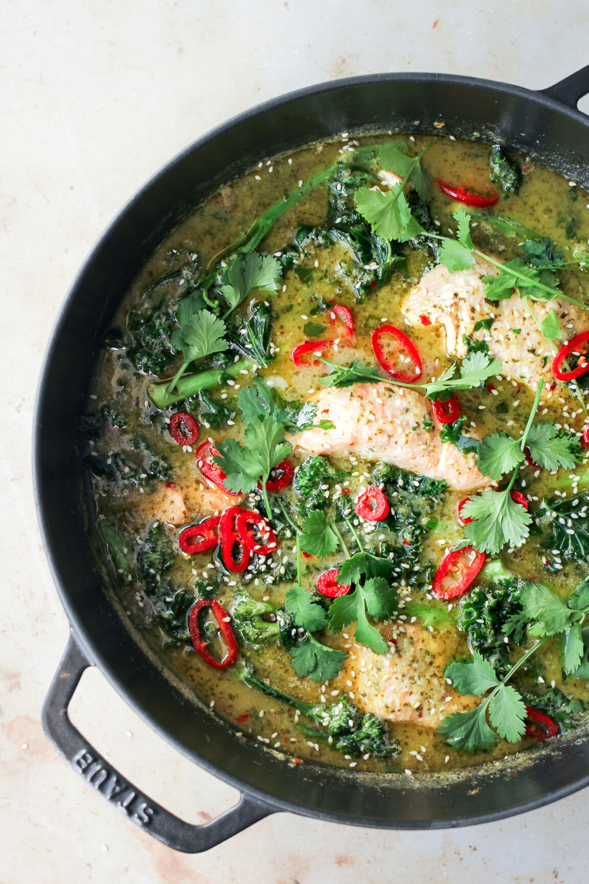 Salmon Thai Green Curry | The Mother Cooker