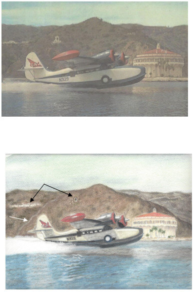 plane artwork and reference picture