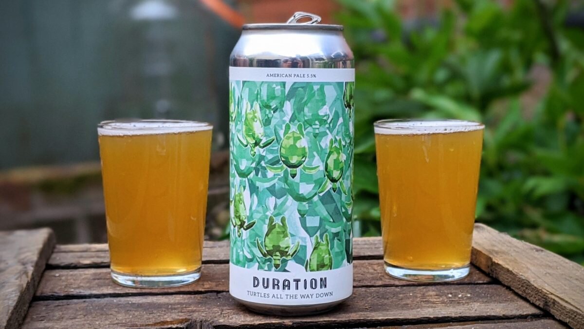 A picture from the Duration virtual tour and tasting with Turtles american pale ale, doeses pilsner and Bet the Fam Belgian Pale