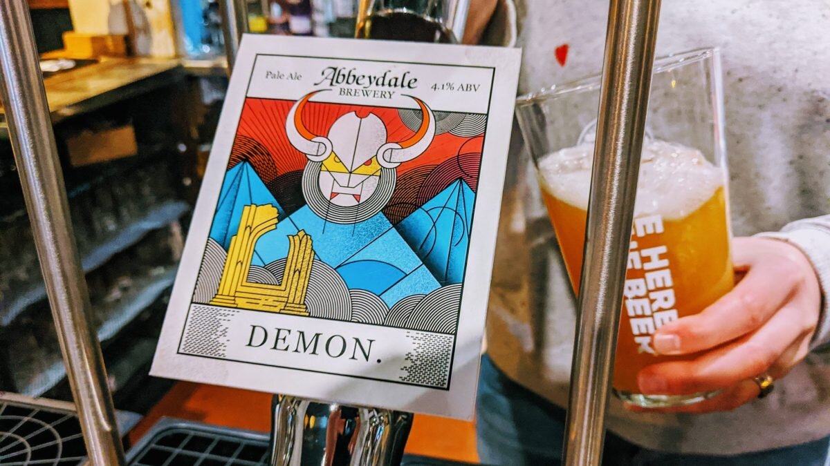 A picture of Demon on cask from Abbeydale Brewery