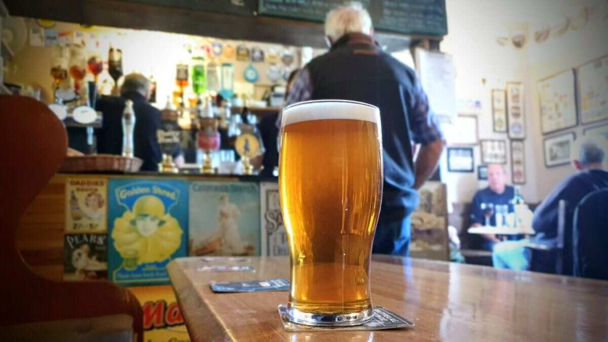 A picture of a pint down at the weighbridge pub in Alvechurch as part of great pub series