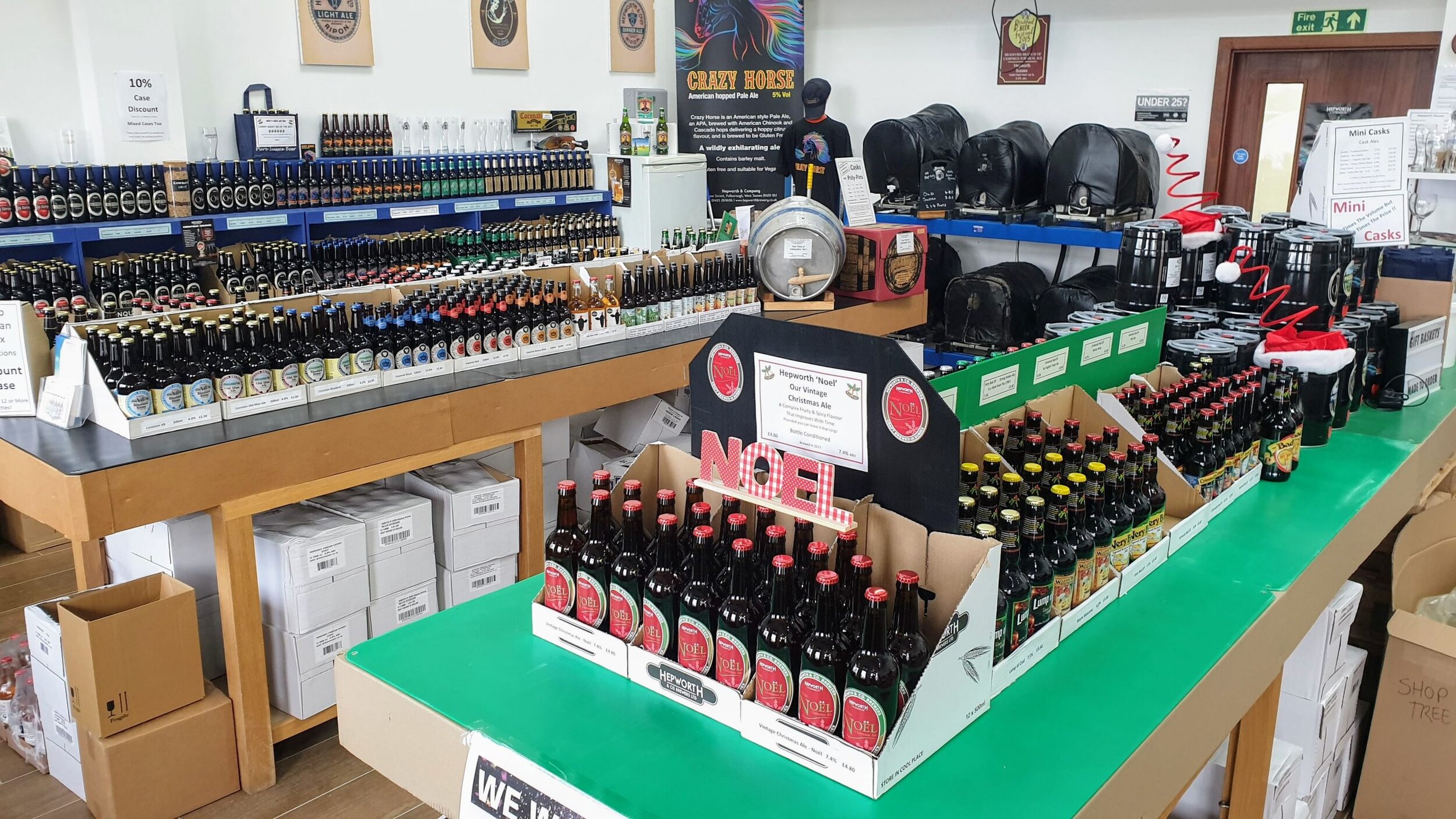 Picture of the shop from Hepworth Brewery in Sussex for the Beer Yeti review.