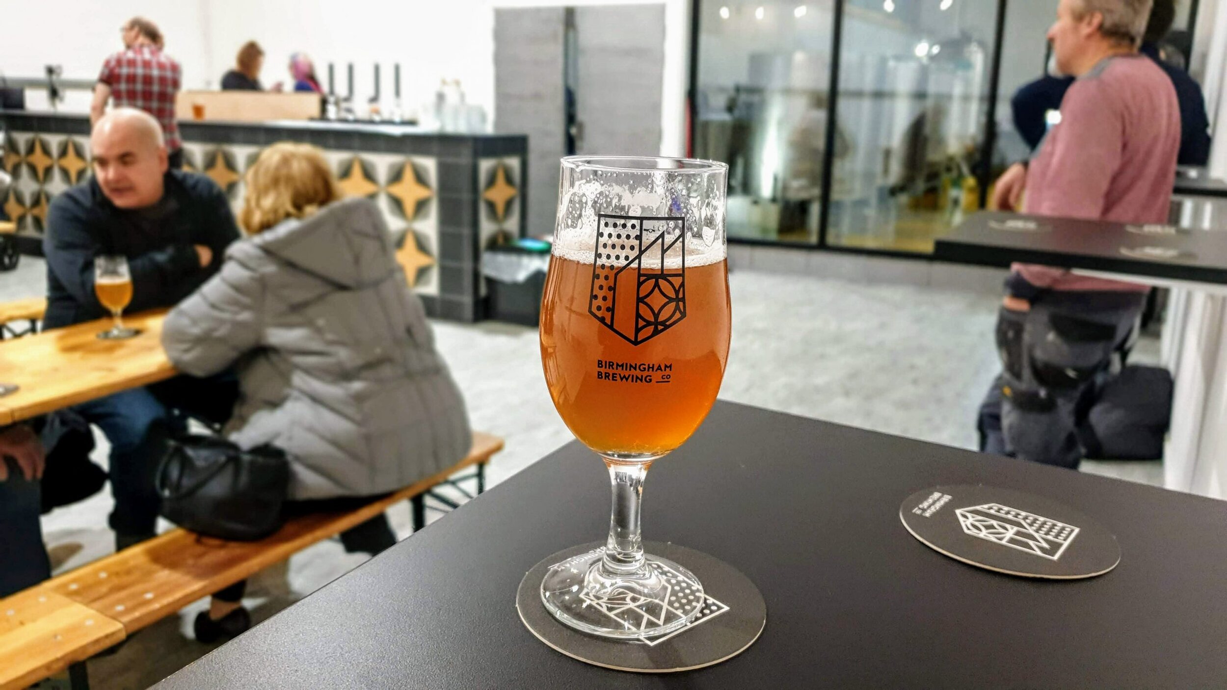 Picture of Birmingham Brewing Company's taproom by BeerYeti, with a pint of Pale Brummie in Birmingham
