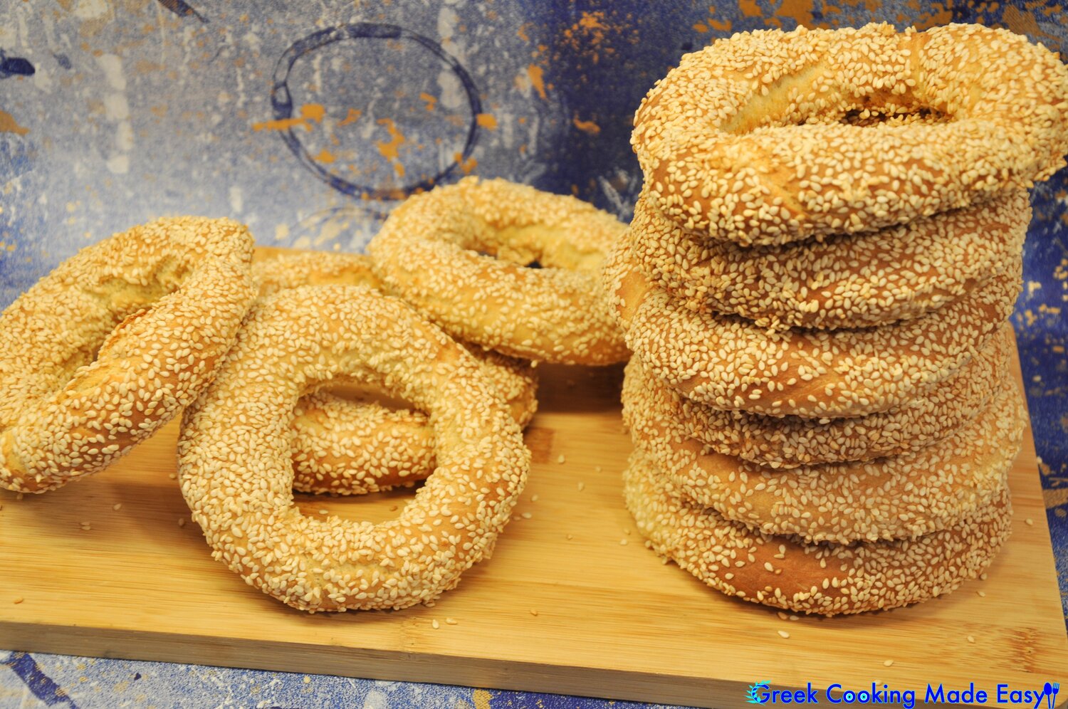 spoon Polished Edition Sesame Bread Rings-Koulouria — Greek Cooking Made Easy