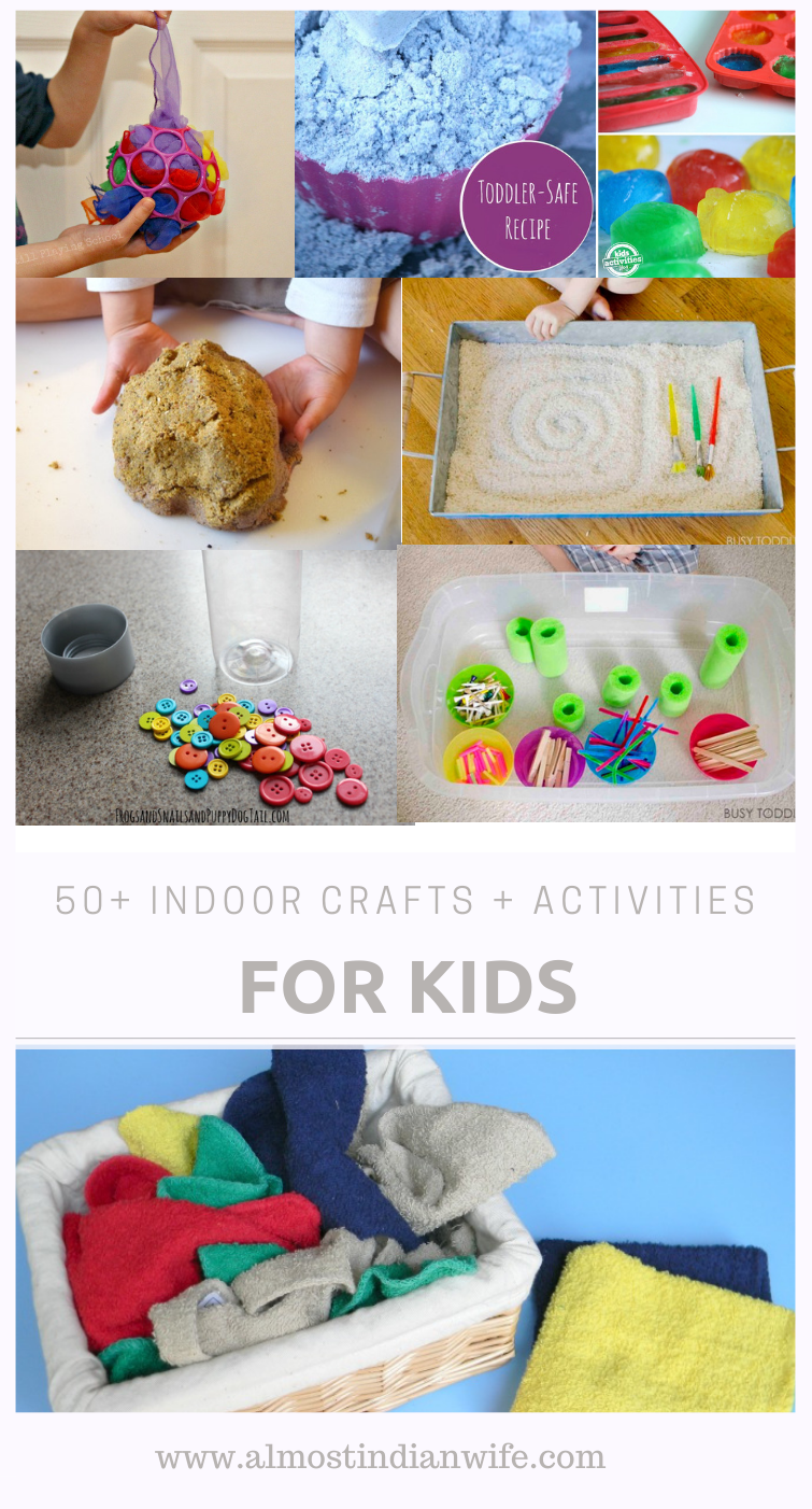 50+ Indoor Kid's Crafts