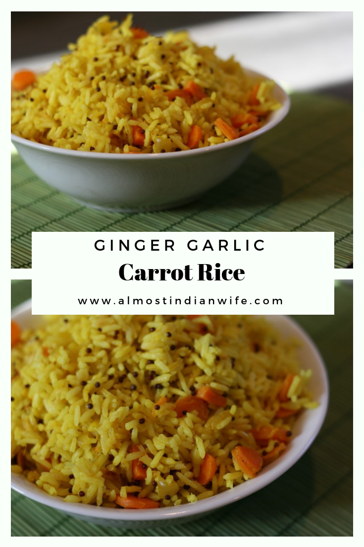 Ginger Garlic Carrot Rice