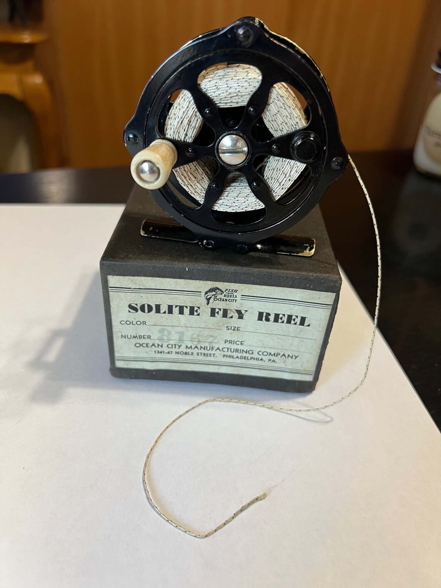 Ocean City SOLITE FLY REEL Fox Division Skeleton Reel with original box  Circa-1934 — VINTAGE FISHING REELS