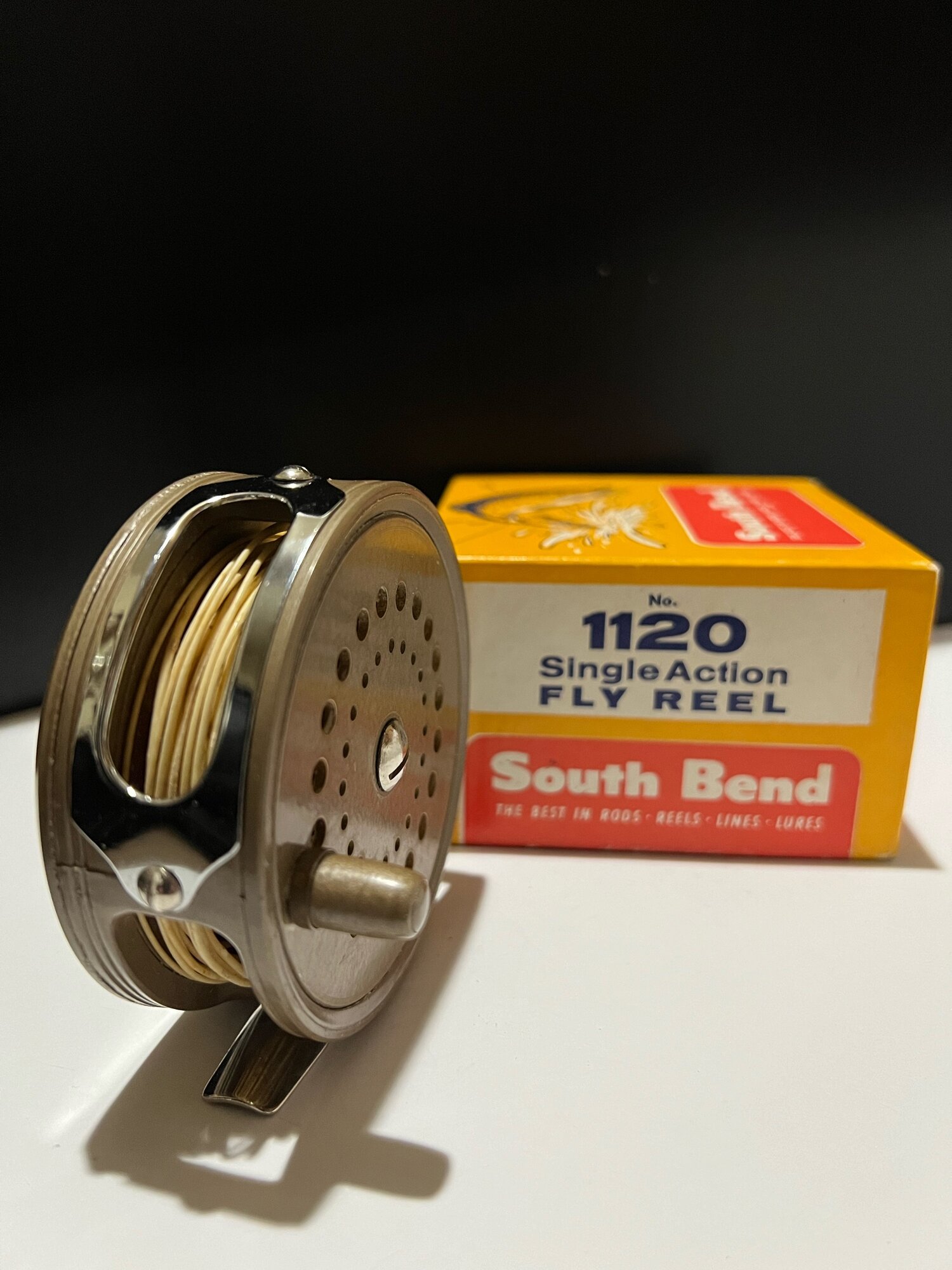 South Bend 1120 Single Action Fly Reel Reversible with Original