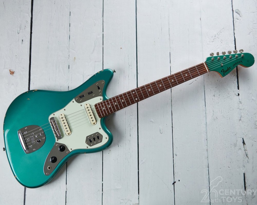 Fender CIJ 1966 Jaguar Reissue. Ocean Turquoise Metallic. Rare