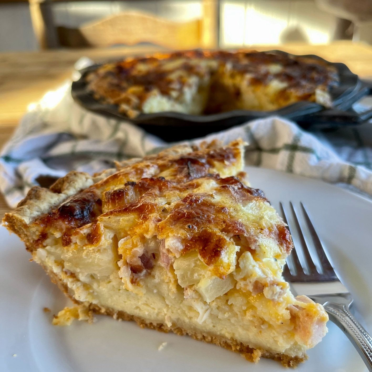 Ham and Pineapple Quiche — The Appalachian Tale