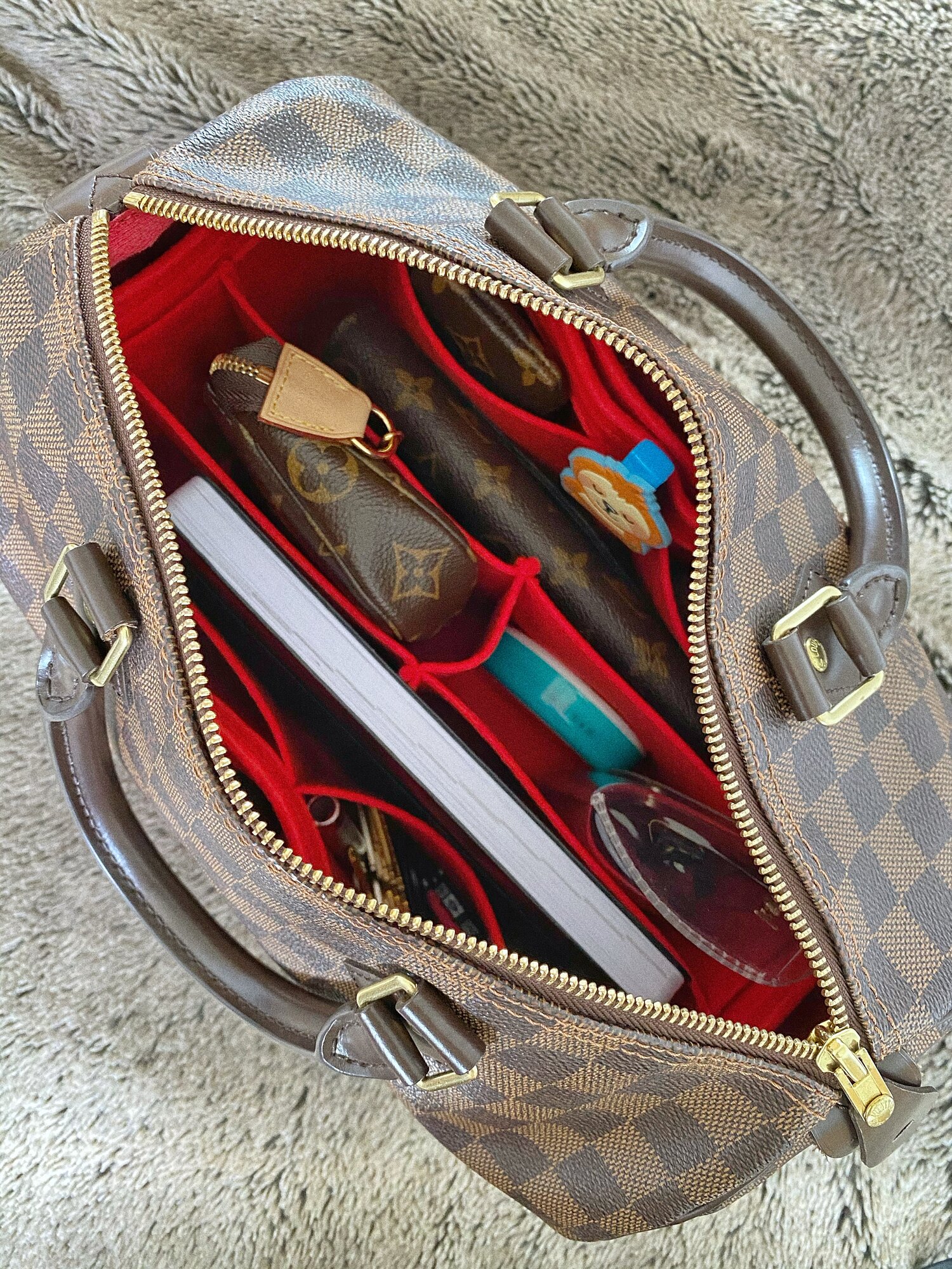 samorga bag organiser speedy 25, Luxury, Bags & Wallets on Carousell