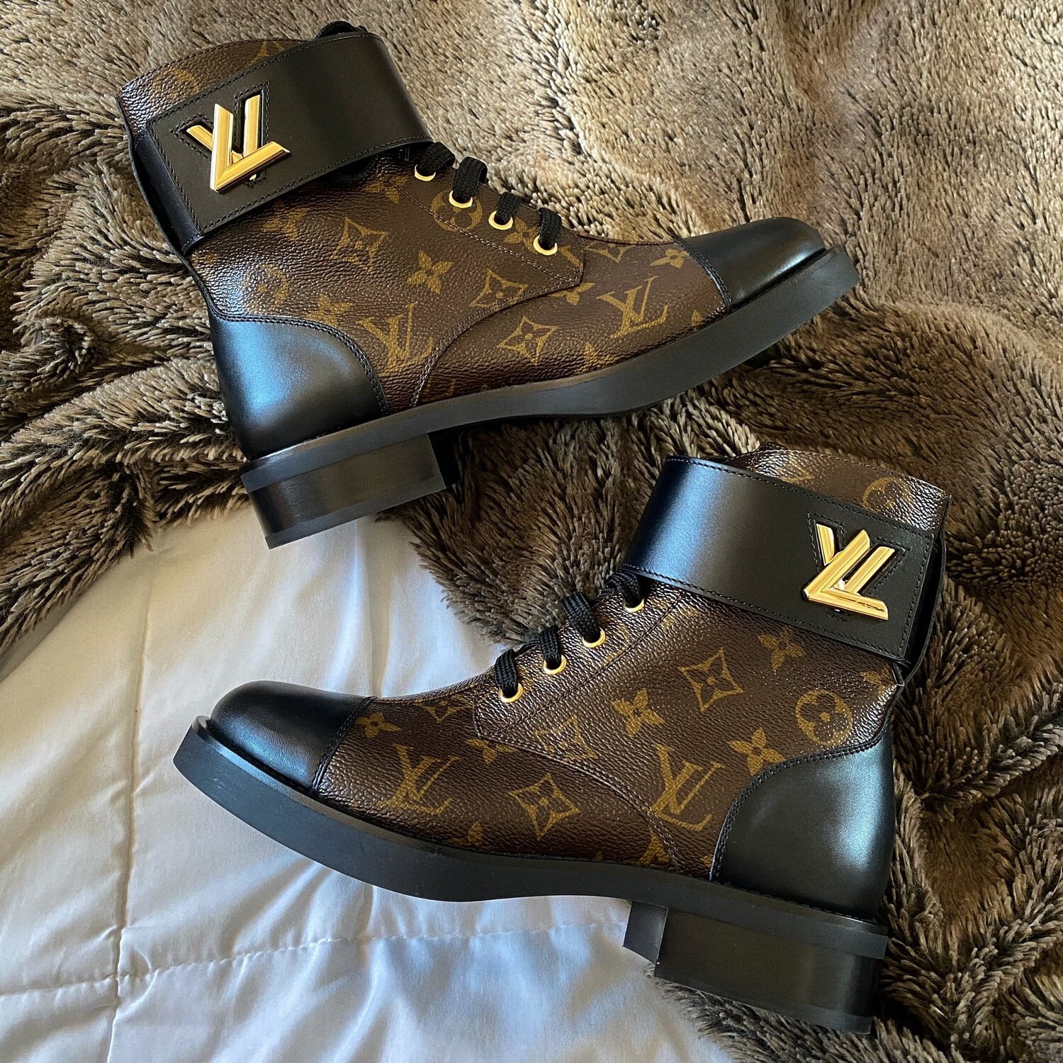 Louis Vuitton Wonderland Flat Ranger Boots — MICHELLE ORGETA