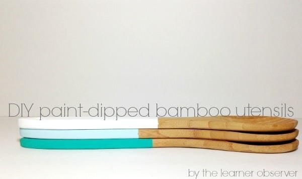 DIY paint-dipped bamboo utensils - the learner observer