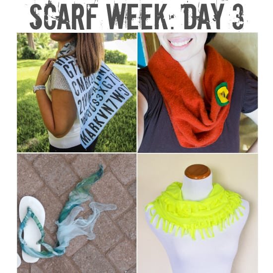 Scarf Week: Day 3. Four more inspirational scarf projects from four of your favorite bloggers. The inspiration never stops!