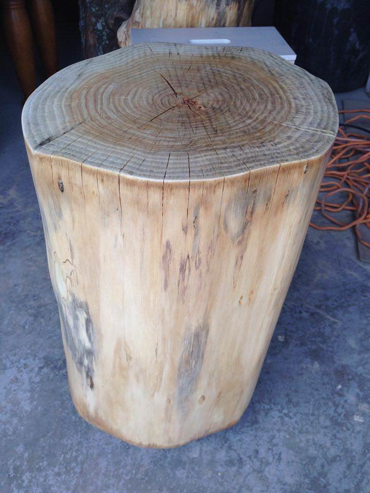DIY Tree Stump Tables-3