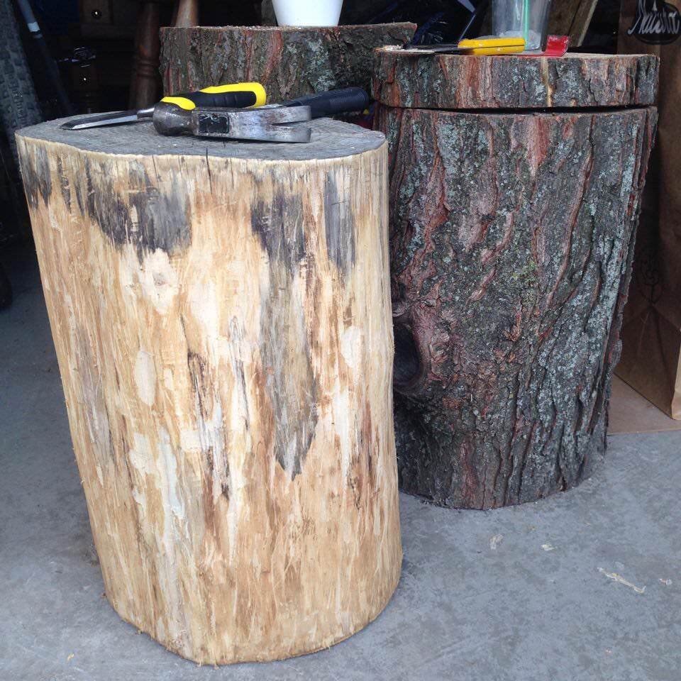 DIY Tree Stump Tables-16