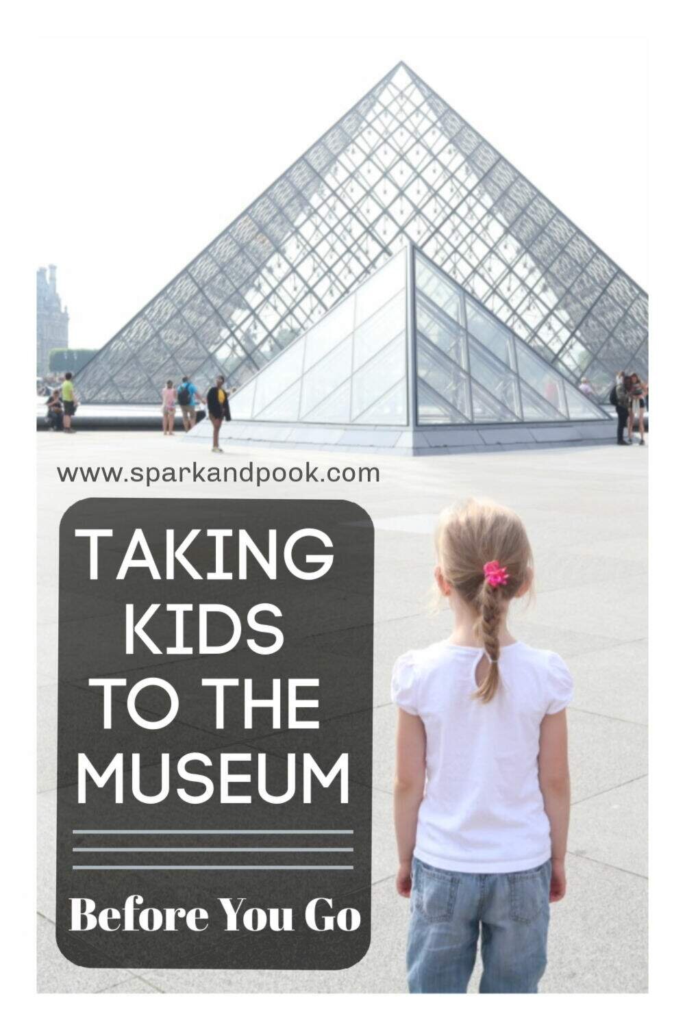 kids visiting Louvre museum