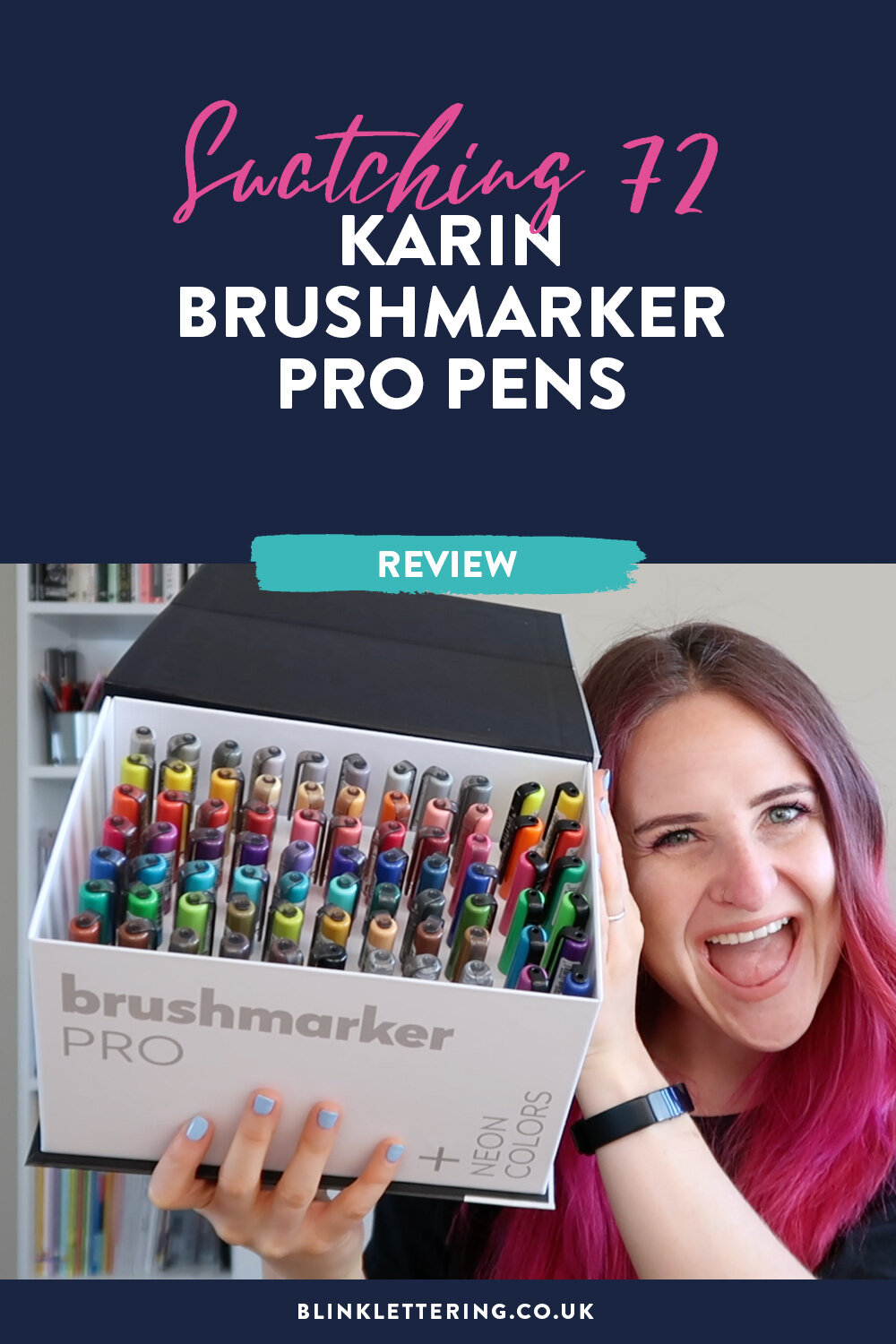 Karin Brushmarker Pro Swatch Test — Blink Lettering