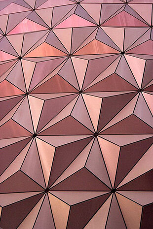 Epcot Center - abstract pink inspiration.
