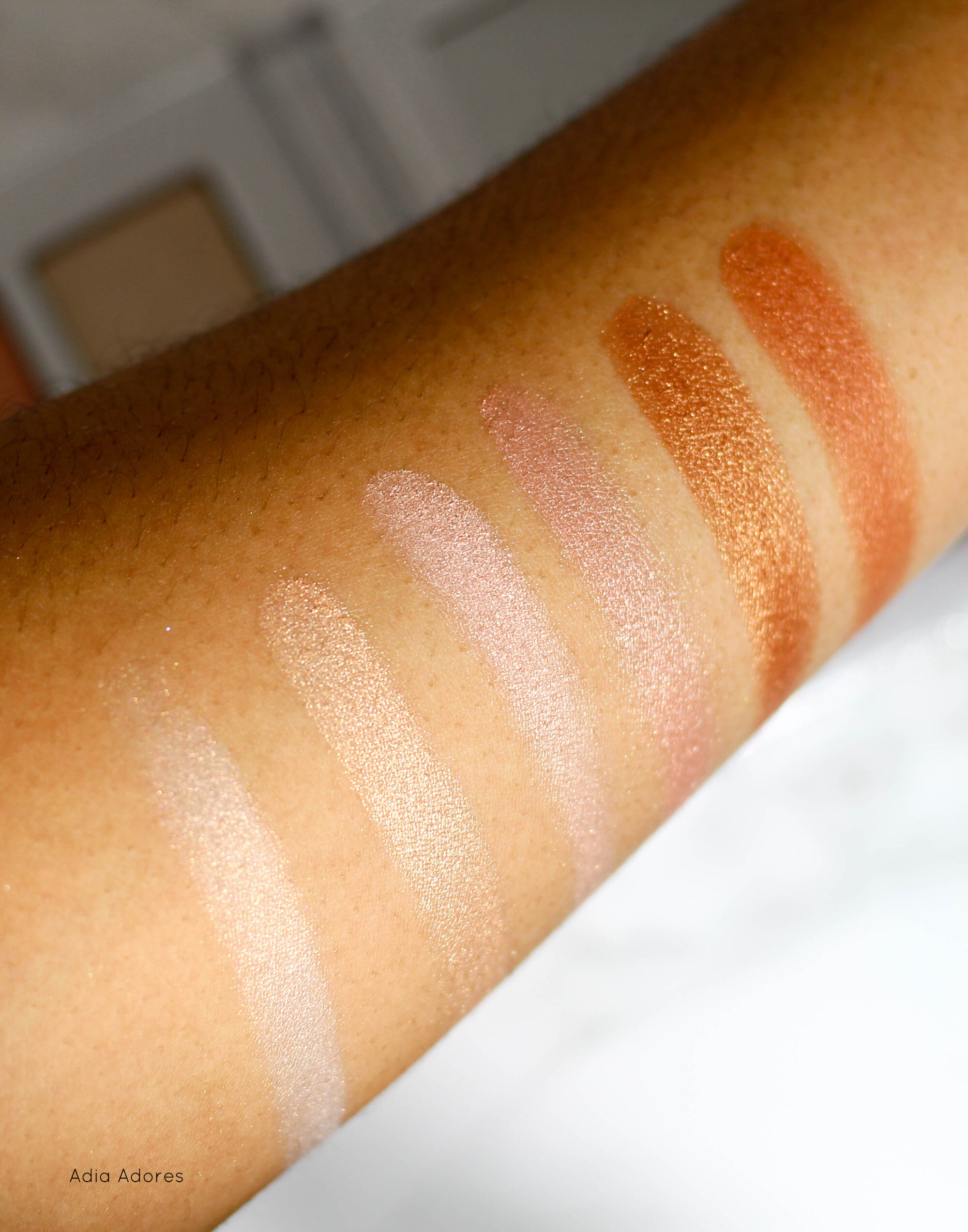 Love these palettes from my Sephora VIB Sale Haul - Swatches of The Estee Edit Gritty & Glow Face Palettes. adiaadores.com 