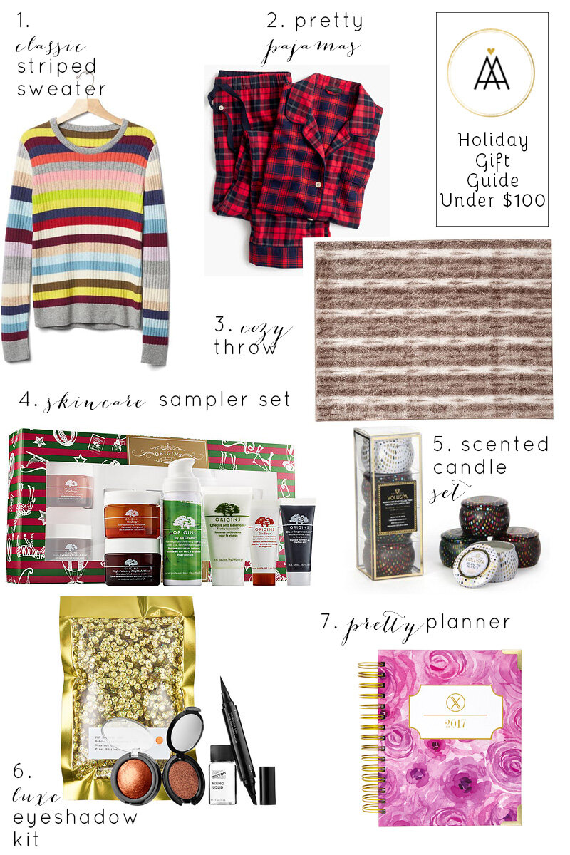 Holiday gift guide - super cute gifts under $100. adiaadores.com