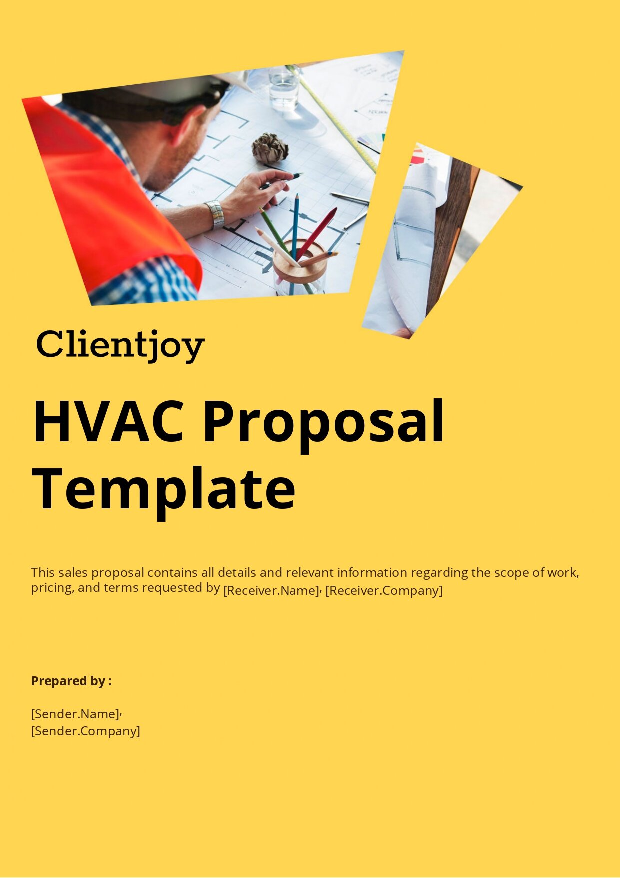 HVAC Proposal Template  Proposal Templates  Clientjoy CRM With Regard To Hvac Proposal Template