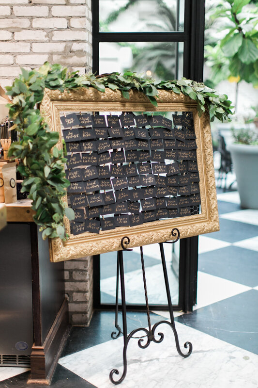 Garden Wedding at Oxford Exchange Tampa with Gold & Marble Accents -115