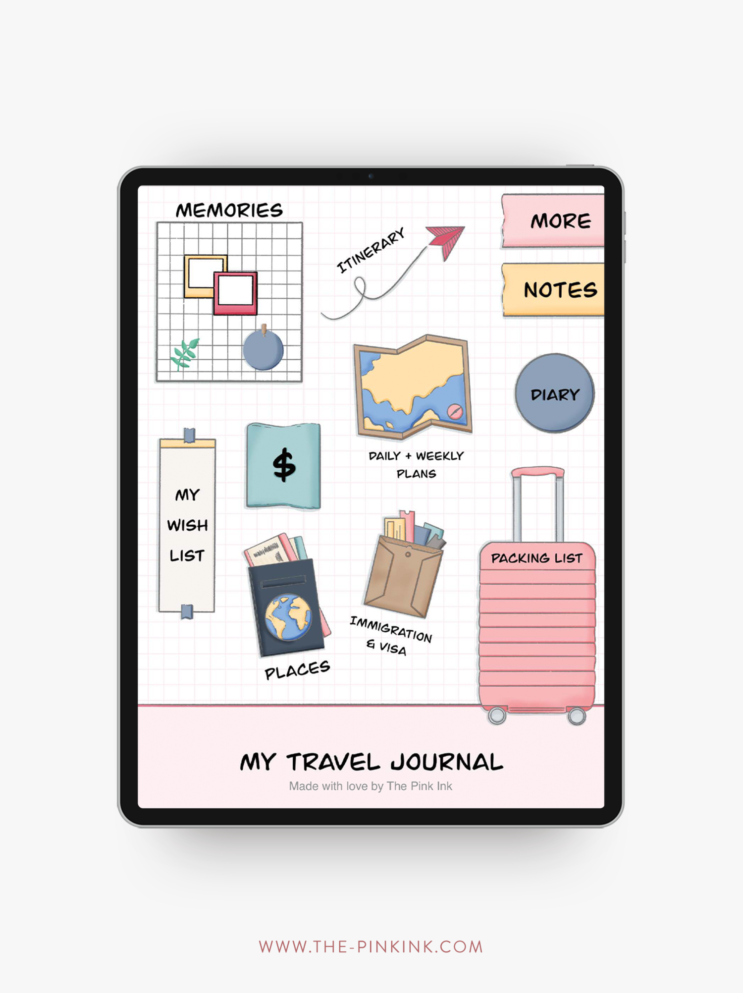 My Travel Journal — The Pink Ink Shop