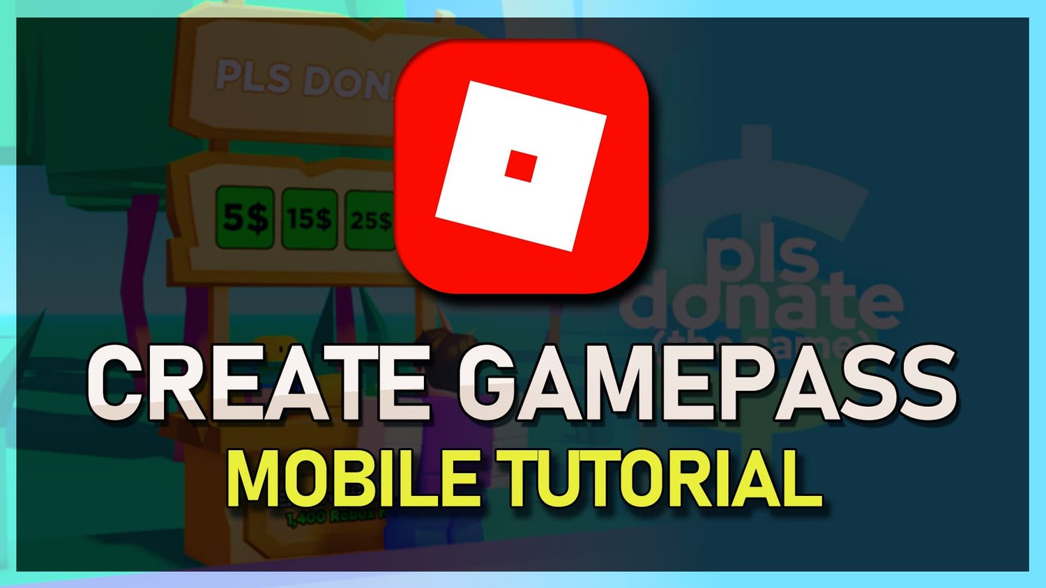 How to make a Gamepass for Pls Donate Roblox