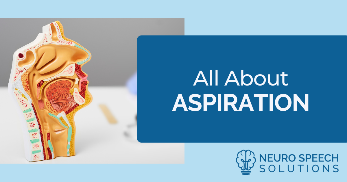 All About Aspiration — Neuro Speech Solutions