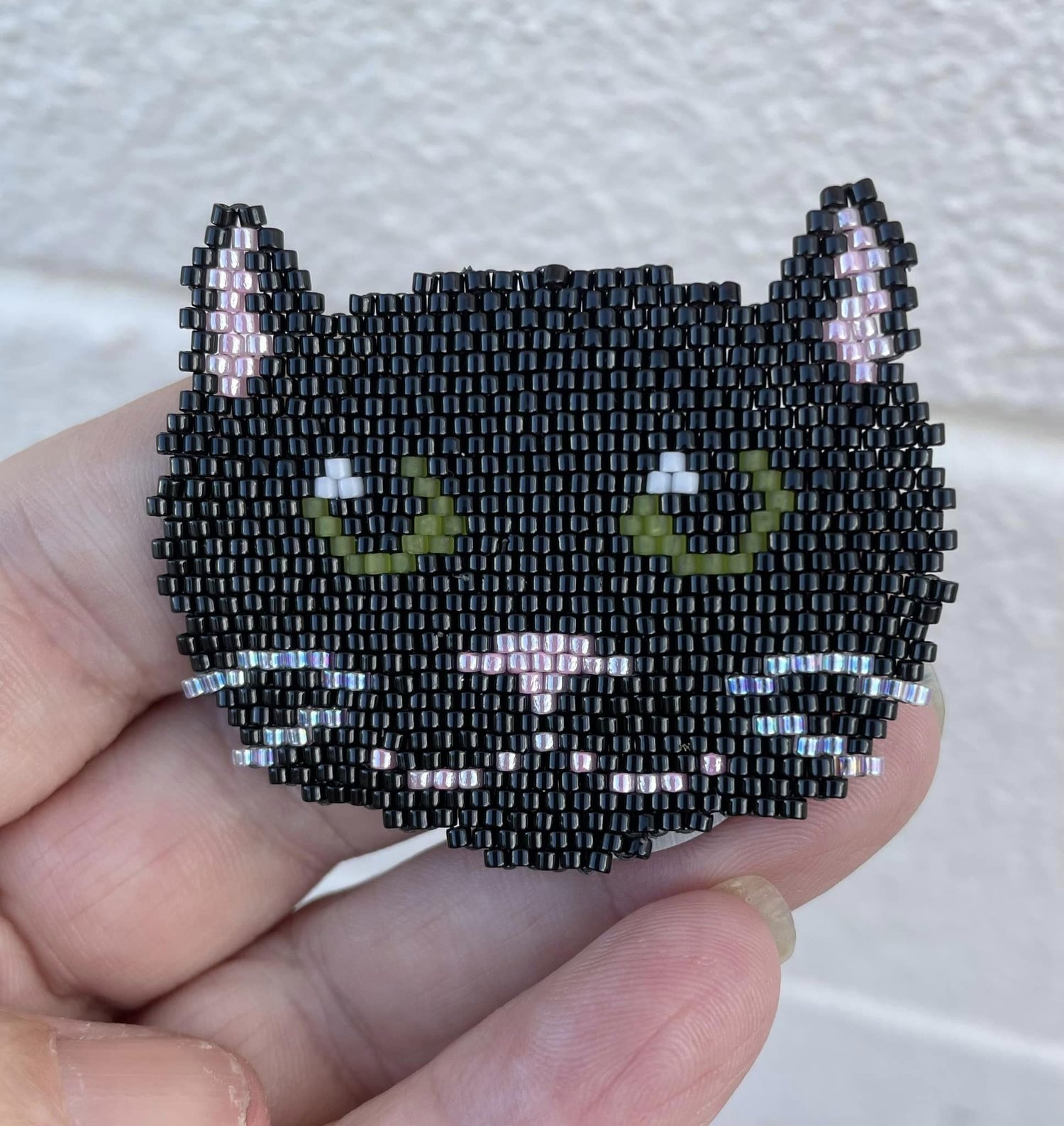 Black Cat Perler Bead Art 